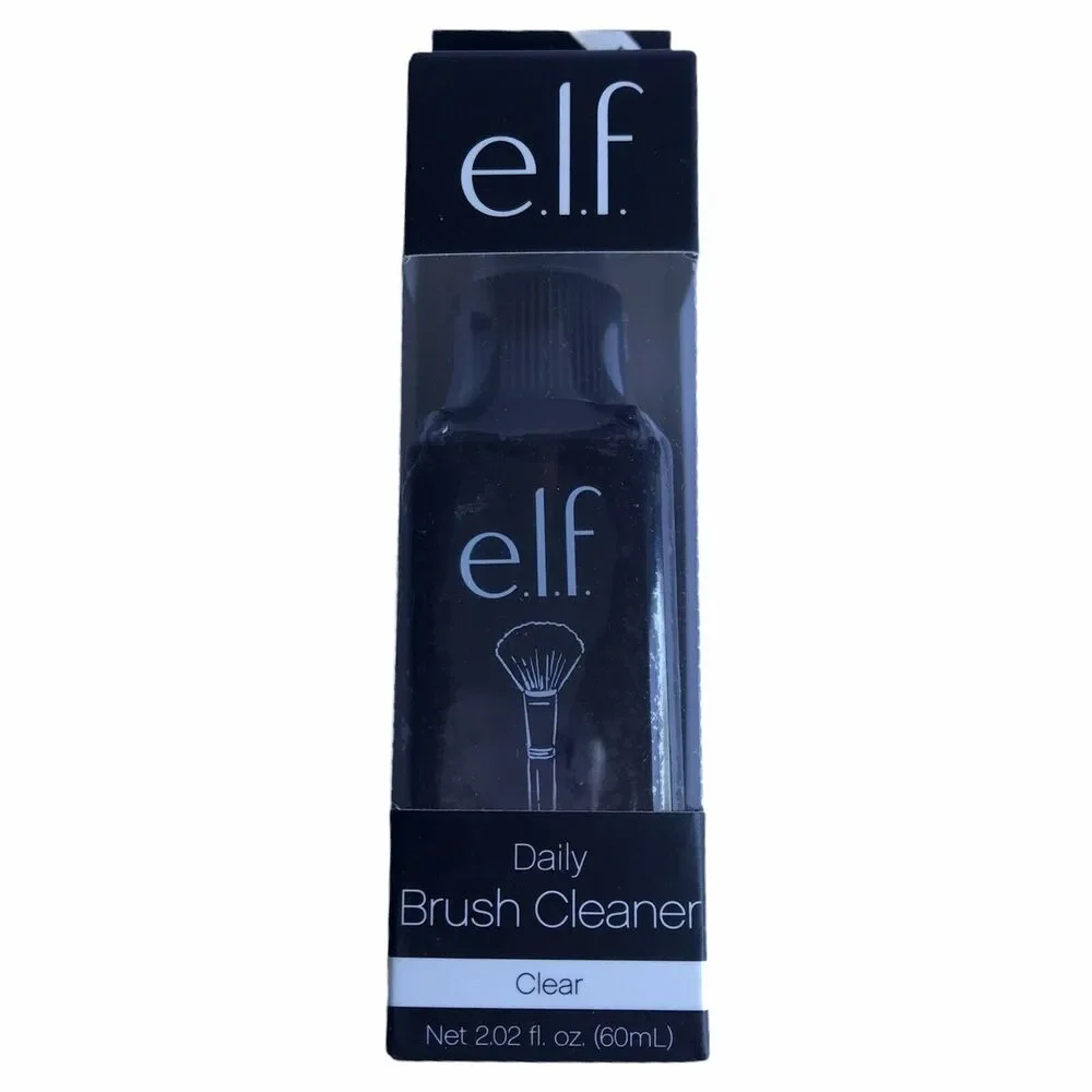 e.l.f. Studio Daily Brush Cleaner Sanitizer Anti Bacterial Cleanser Clear NIB